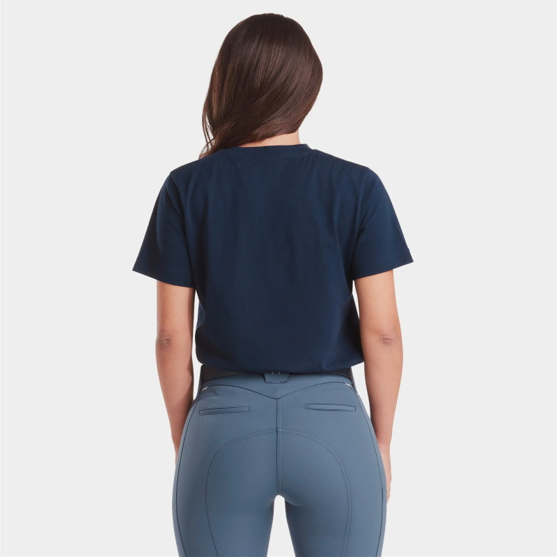 Tee-shirt équitation femme Team 25 Horse Pilot marine - Le Paturon