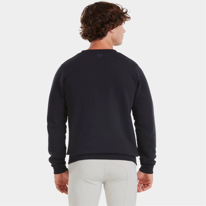Sweat équitation homme Team 25 Horse Pilot bleu graphite - Le Paturon