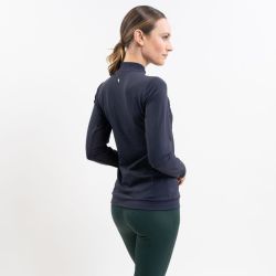 Polo équitation femme Tess Harcour marine  - Le Paturon