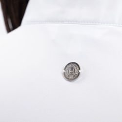 Polo de concours femme Shine Harcour Blanc - Le Paturon