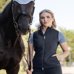 Gilet sans manches équitation femme Palma Elt bleu profond - Le Paturon