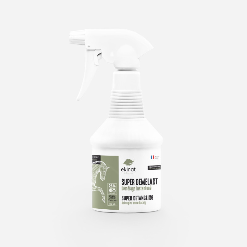 Lotion super démêlant 95% BIO Ekinat - Démêlant naturel cheval 500 ml - Le Paturon
