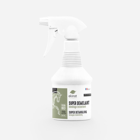 Lotion super démêlant 95% BIO Ekinat - Démêlant naturel cheval 500 ml - Le Paturon
