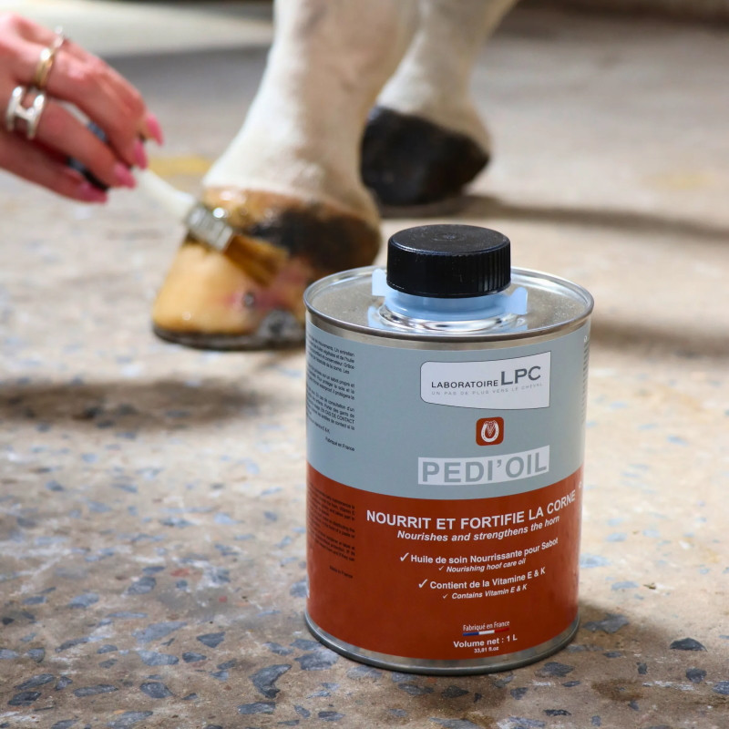 Pédi'Oil Laboratoire LPC - Huile sabot cheval nourrissante 1L - Le Paturon