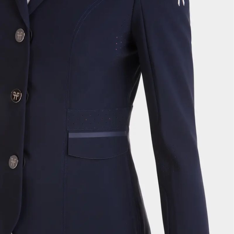 Veste de concours équitation femme Aeromade Horse Pilot Bleu nuit - Le Paturon