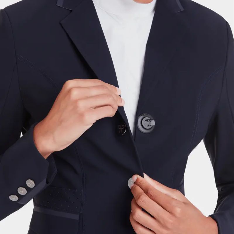 Veste de concours équitation femme Aeromade Horse Pilot Bleu nuit - Le Paturon