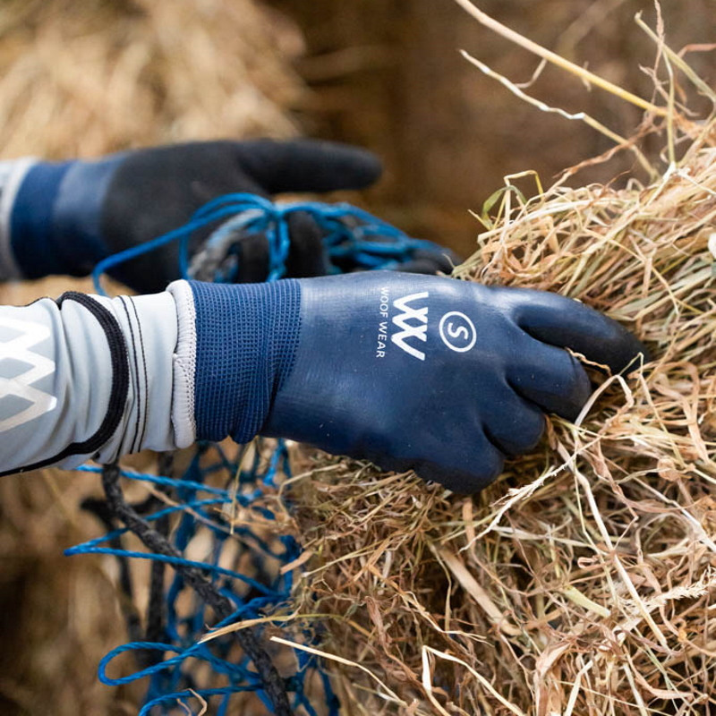 Gants écurie hiver Woof Wear marine - Le Paturon