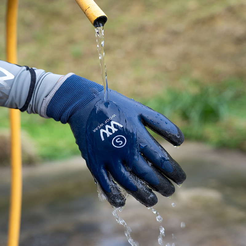 Gants écurie hiver Woof Wear marine - Le Paturon
