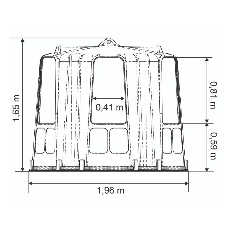 Râtelier de prairie cheval résine Medium sans fond La Gée - Le Paturon