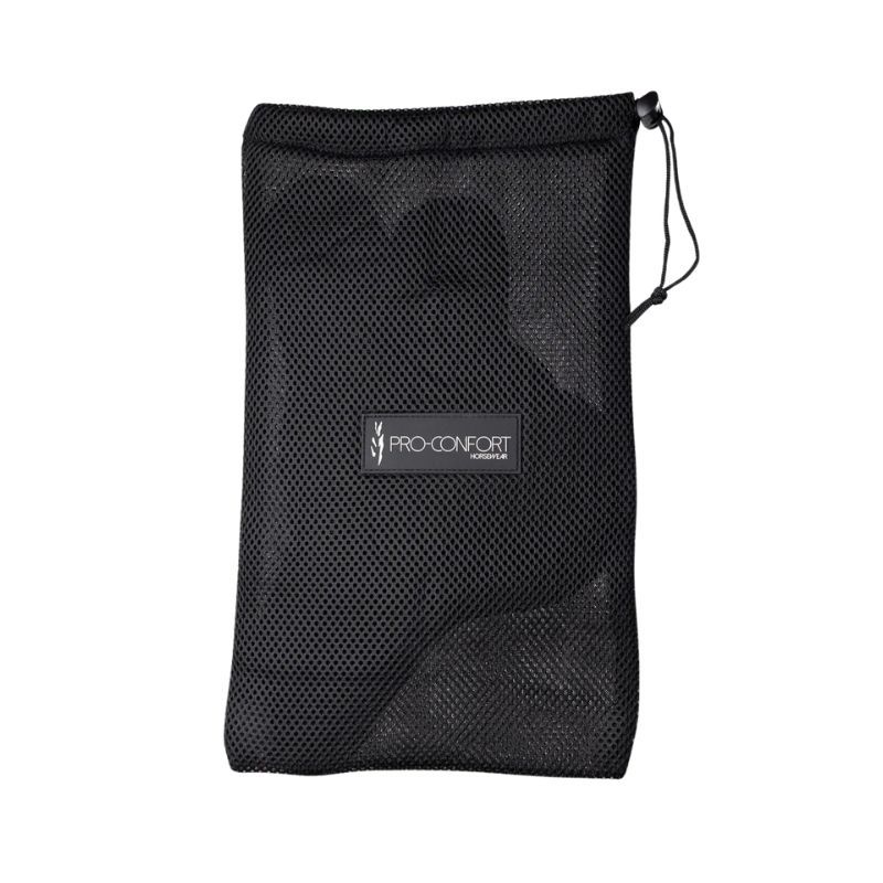 Protège-boulets cheval Toscane souples 3D Mesh velours Pro-Confort Horsewear noir - Le Paturon