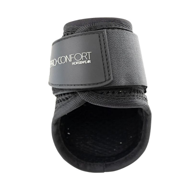 Protège-boulets cheval Toscane souples 3D Mesh velours Pro-Confort Horsewear noir - Le Paturon