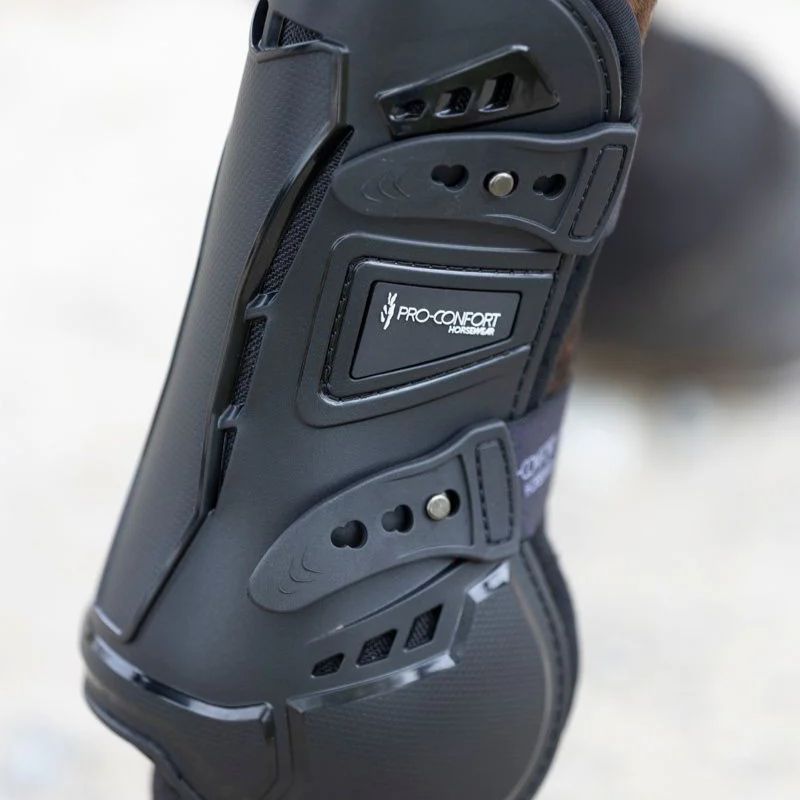 Guêtres cheval Balou coquées doublures interchangeables Pro-Confort Horsewear noir