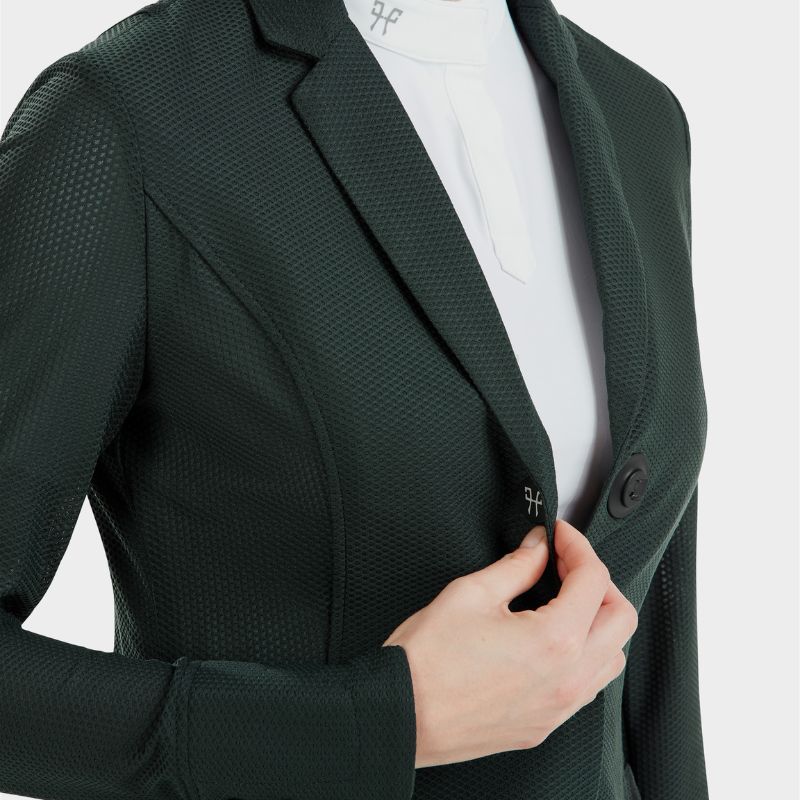 Veste concours équitation femme Aeromesh 24 Horse Pilot vert foncé - Le Paturon