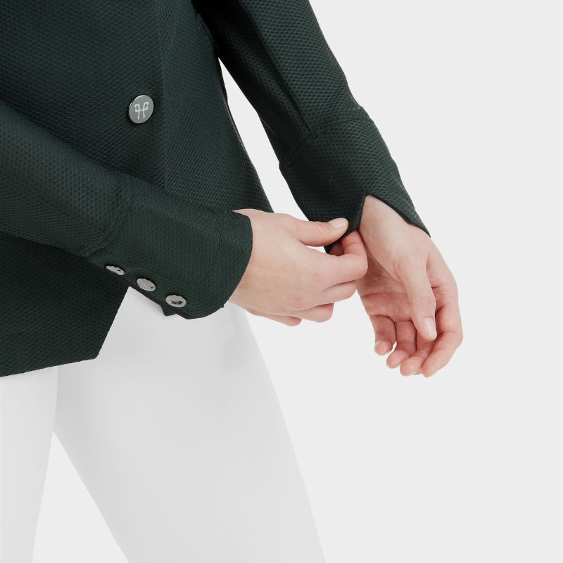 Veste concours équitation femme Aeromesh 24 Horse Pilot vert foncé - Le Paturon