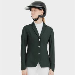 Veste concours équitation femme Aeromesh 24 Horse Pilot vert foncé - Le Paturon