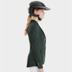 Veste concours équitation femme Aeromesh 24 Horse Pilot vert foncé - Le Paturon