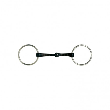 1 Mors western travail deux anneaux Sweet Iron, salivation cheval