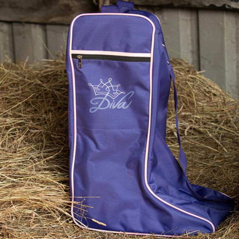 Sac à bottes équitation Diva violet Harry's Horse - Le Paturon