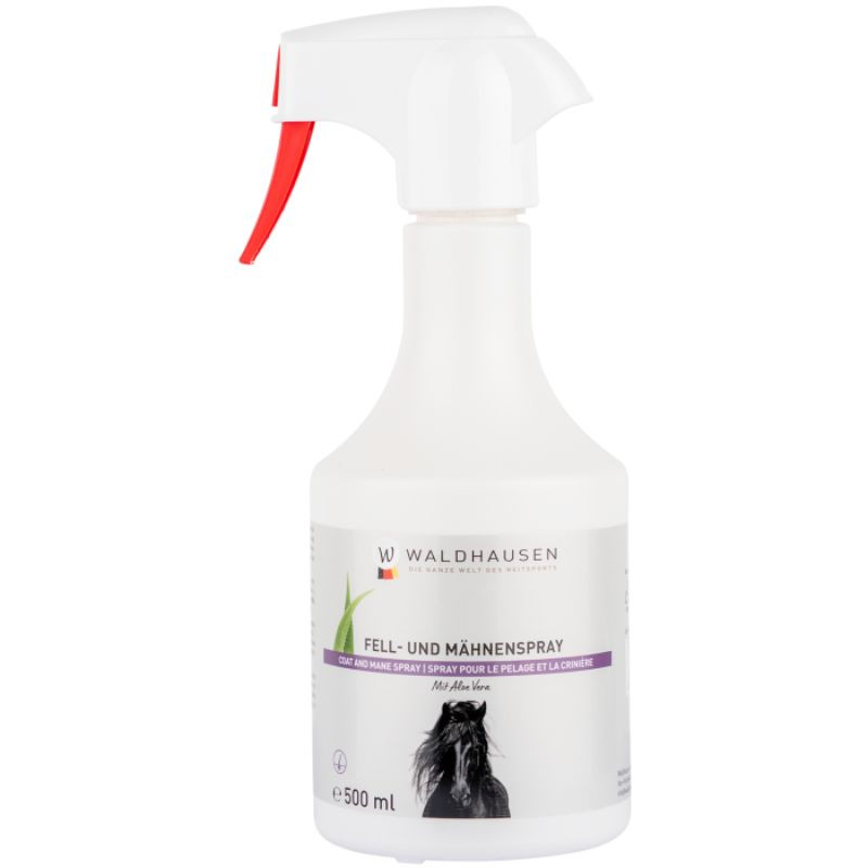 Spray à l'Aloe Vera pour pelage et crinière Waldhausen - Démêlant lustrant cheval 500ml - Le Paturon
