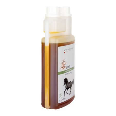 Huile de lin Waldhausen - Huile cheval digestion et pelage brillant 1L - Le Paturon