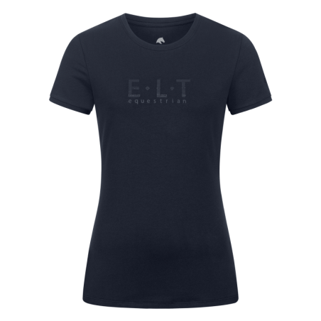 Tee-shirt équitation femme Perugia Elt Bleu profond - Le Paturon