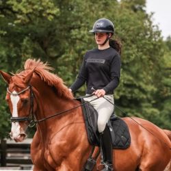 Sweat équitation femme Team 24 Horse Pilot bleu graphite - Le Paturon