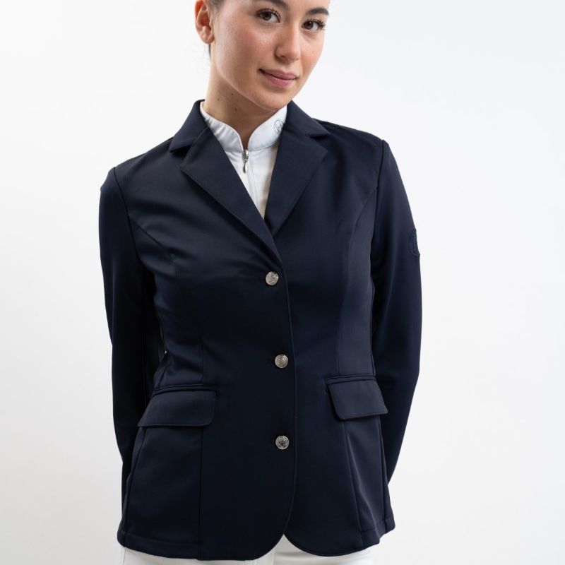 Veste concours équitation femme Jismy Harcour marine - Le Paturon