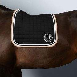 Tapis cheval Soft Harcour dressage noir - Le Paturon