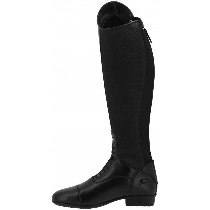 Bottes équitation synthétiques à lacets Riding World noir - Le Paturon