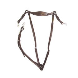 Collier de chasse cheval à pont amovible Signature  Antarès Marron - Le Paturon