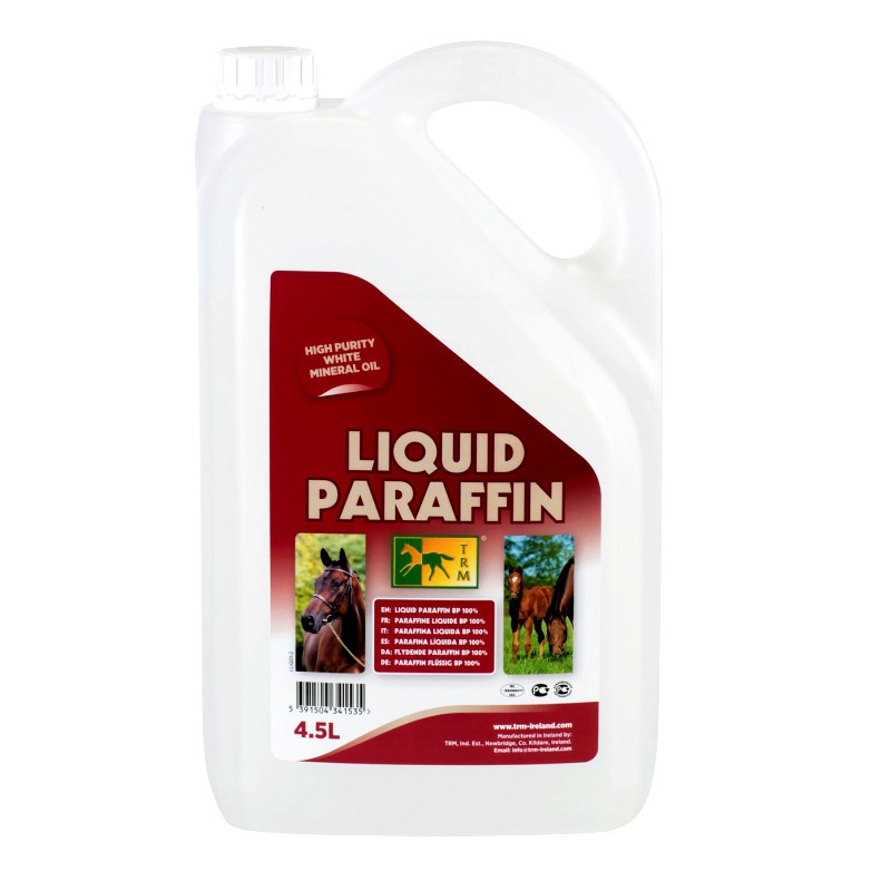 Huile de paraffine TRM transit et coliques cheval 4,5L : TRM Ireland