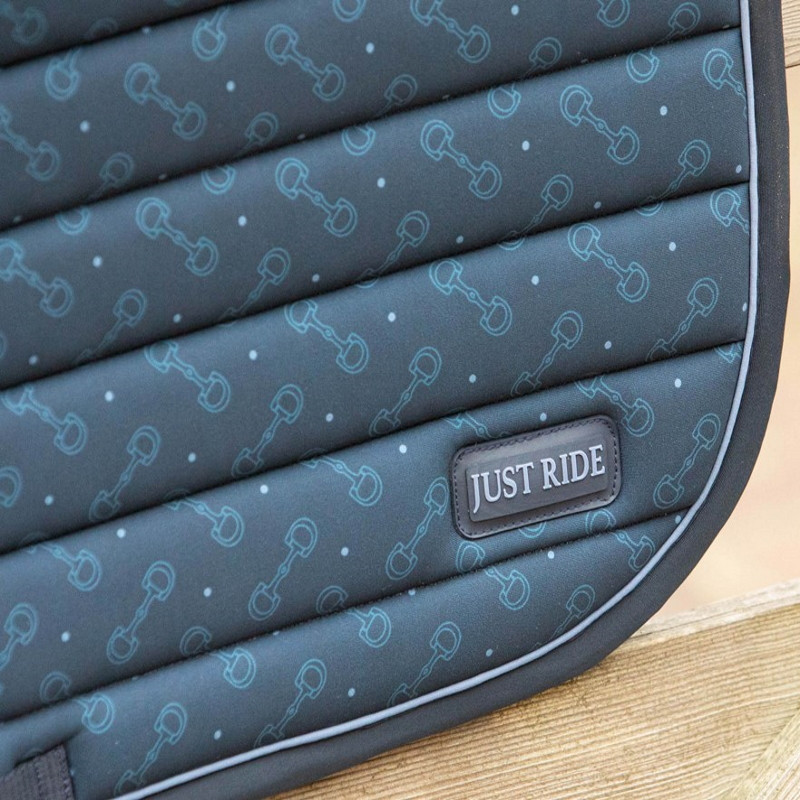 Tapis cheval Just Ride Retro Harry's Horse marine - Le Paturon