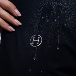 Veste équitation femme longue Abby Harcour marine - Le Paturon