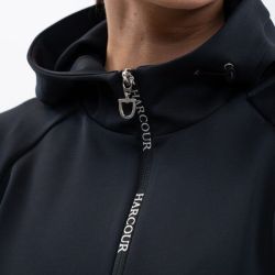 Sweat équitation femme à capuche Ava Harcour noir - Le Paturon