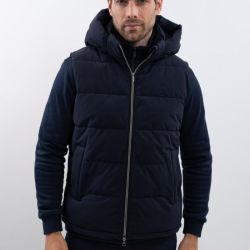 Gilet équitation homme Aubin sans manches Harcour marine - Le Paturon