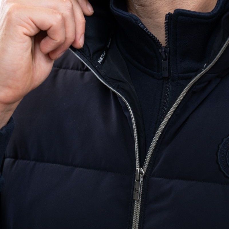 Gilet équitation homme Aubin sans manches Harcour marine - Le Paturon