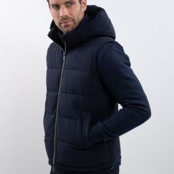Gilet équitation homme Aubin sans manches Harcour marine - Le Paturon