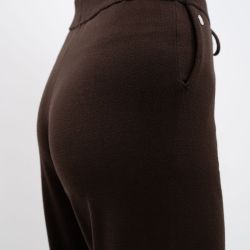 Jogging femme Andrea maille Harcour chocolat - Le Paturon