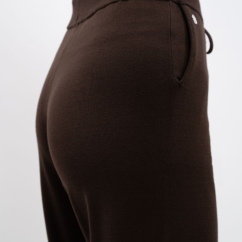Jogging femme Andrea maille Harcour chocolat - Le Paturon