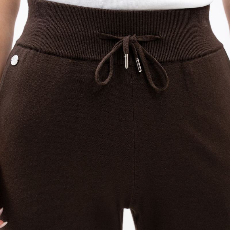 Jogging femme Andrea maille Harcour chocolat - Le Paturon