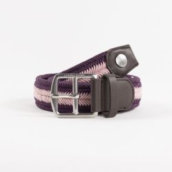 Ceinture équitation Bana Harcour violet rose - Le Paturon