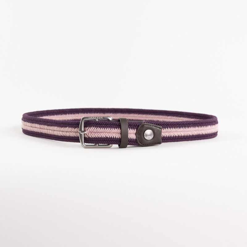 Ceinture équitation Bana Harcour violet rose - Le Paturon