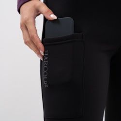 Legging équitation femme polaire Lili Harcour noir - Le Paturon