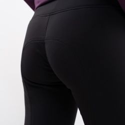 Legging équitation femme polaire Lili Harcour noir - Le Paturon