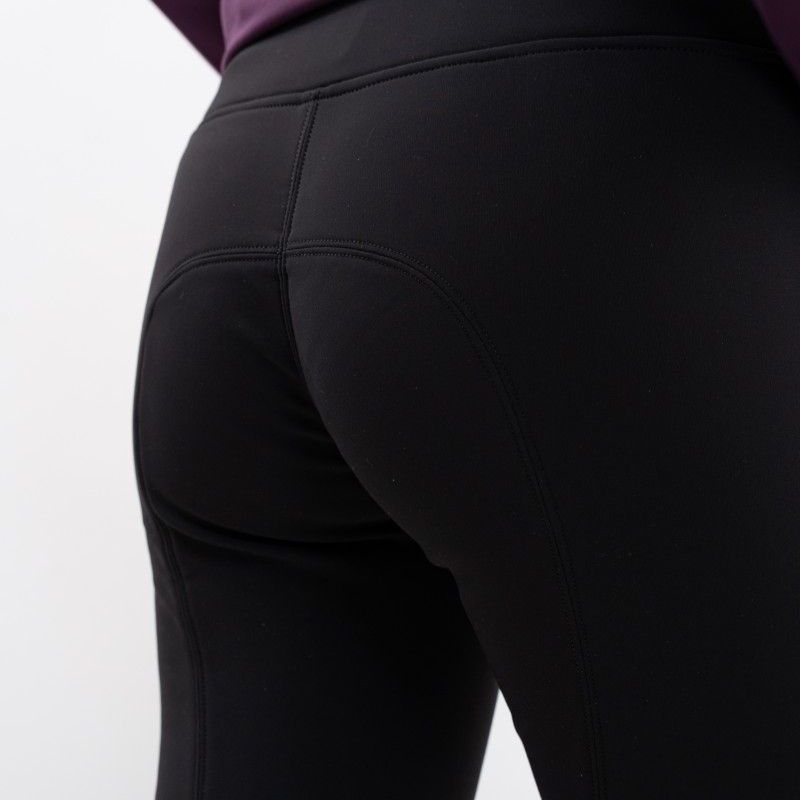 Legging équitation femme polaire Lili Harcour noir - Le Paturon
