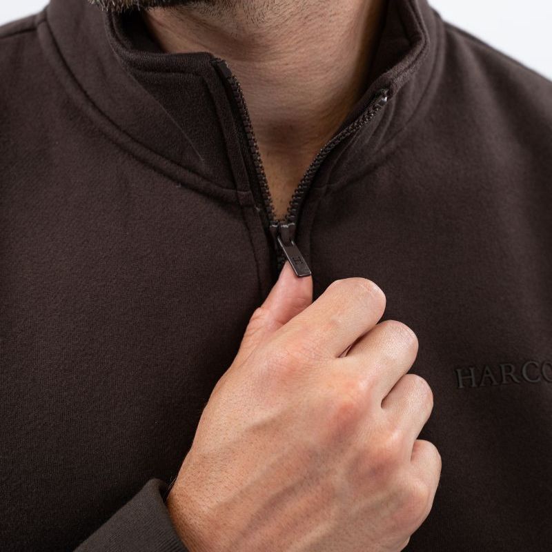 Sweat équitation homme Swabo Harcour chocolat - Le Paturon