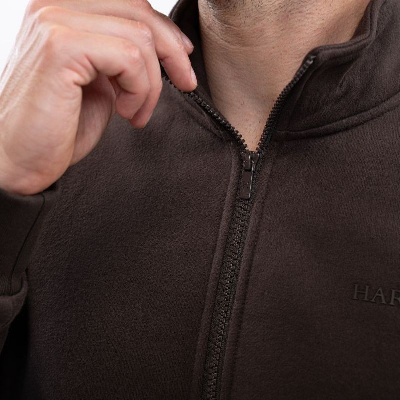 Sweat équitation homme Swabo Harcour chocolat - Le Paturon