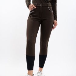 Pantalon équitation femme Jaipur Harcour chocolat - Le Paturon