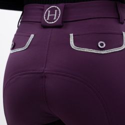 Pantalon équitation femme Jaipur Harcour figue - Le Paturon