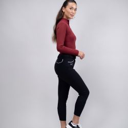 Pantalon équitation femme Jaipur Harcour noir - Le Paturon
